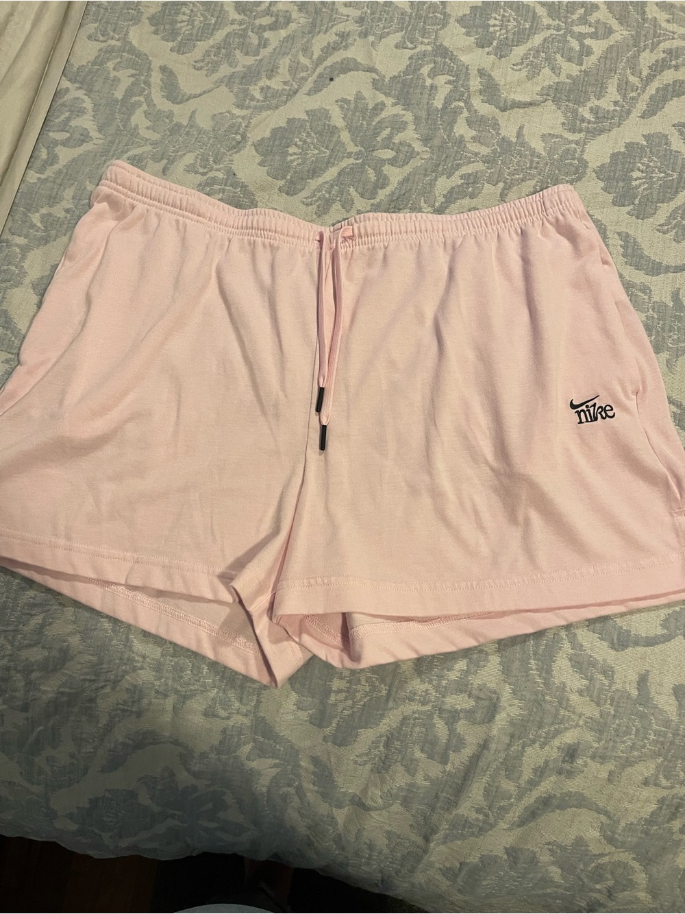 Nike Women's Light Pink Athletic Drawstring Shorts